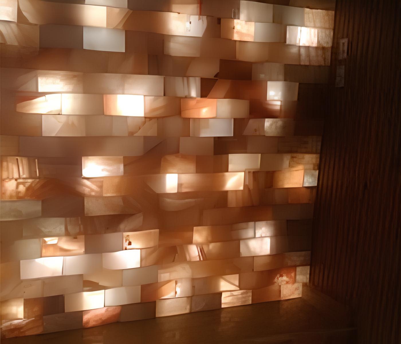 Bulk Himalayan Pink salt tiles for sauna, spas