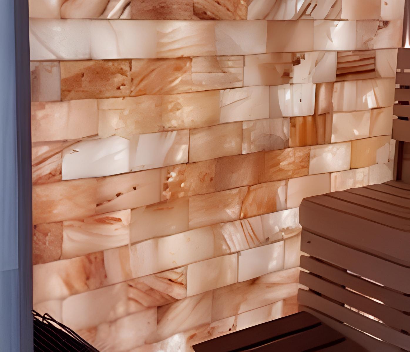 Bulk Himalayan Pink salt tiles for sauna, spas