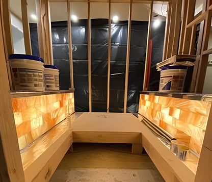 Bulk Himalayan Pink salt tiles for sauna, spas