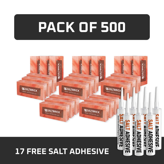 500 salt bricks with salt adhesive