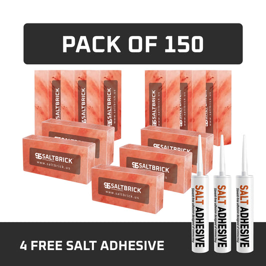 150 salt bricks with adhesive
