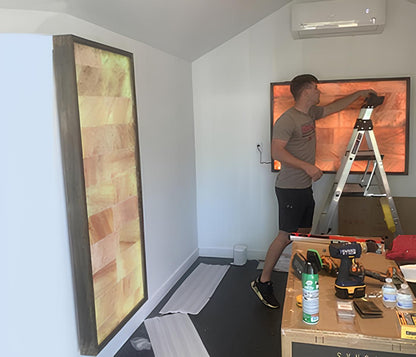 Bulk Himalayan Pink salt tiles for sauna, spas